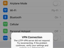 Confirming VPN is not working on FlyFi 😡