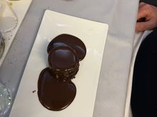 Chocolate sponge sauce dessert. Pretty good but hard to get wrong. It was warm