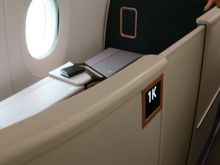 Suite view with closed sliding door.