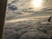 Two layers of clouds