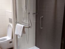 Shower but some rooms do have a  bathtub