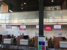 Above the BA check in is the lounge