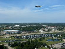 View out over Oshkosh Wittman Regional Airport