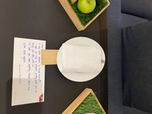 Welcome fruits/sweets and letter