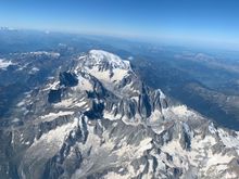 Flying out of MXP for JFK - over the Alps