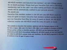 From inside the back cover of the above Duty Free brochure. Not going to earn a lot of Avios there.