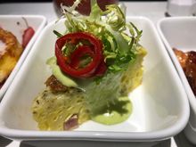 Ham, potato, and cheese frittata