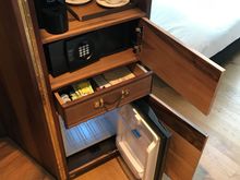 Minibar is empty and will be kept empty for your own storage