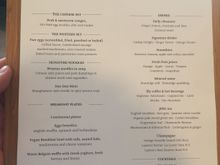Here’s menu 