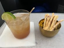 Al pastor margarita and breadsticks 