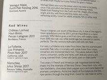Couldn’t finish my glass of the Late Harvest Vidal, love dessert wines but not this and certainly clashed with the cheesecake.