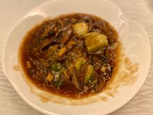 Baby Chinese cabbage with conpoy & mushrooms 