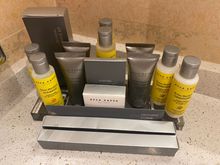 Cosmetics Supplied in the main bathroom (which had separate shower and tub, double sinks, but no toilet)