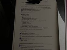 Breakfast selection before departure 