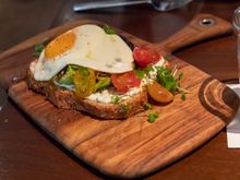 My wife got the avocado toast despite being a generation older than the stereotypical audience for that dish. She said it was pretty tasty, which for a nearly-$20 starter, I hope it was.