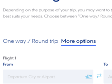
Result of choosing the ''Multi-City'' option this week seems missing something.
