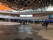 New checkin area. Still no airline specific belts.