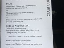I had the pasta, but my neighbour had the fish and it looked good. 