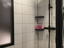 Shower room; no tub. 
