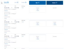 (Excluded Alliance flights)
