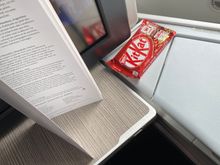 Left at my seat on 887 this morning. Kudos and thanks to Rob, a very thoughtful SD, and an excellent crew.