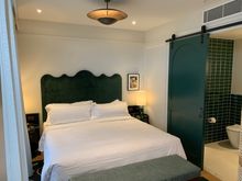 Good sized bedroom with large shower room just off