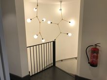 Well-lit staircase