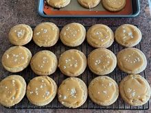 Salted caramel cookies.  Really good for the teeth! 😂