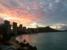 Here’s a better view of Diamond Head from my balcony this morning. :)