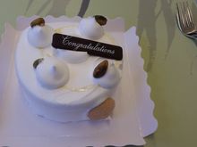 Korean Air cake - listed as an "Anniversary Cake" if you call in (that's also how it appears on your booking listing for the meal service, though you also get the regular meal, too)