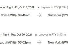 I don't know why this says EWR the flight details shows JFK