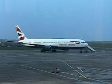 Sitting at Cardiff airport this morning. One more flight left in her!