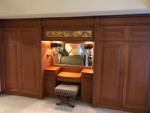Closet space and ladies vanity