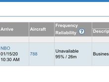7 award O class seats available 