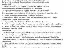 Part of the menu 