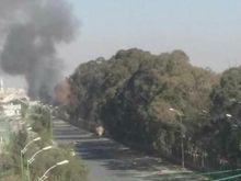 Explosions in Al-Hasbah streets in Sana.a . Saudis' jets are being refueled by the US -the ally.