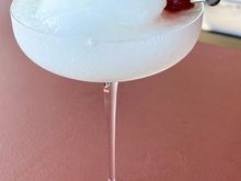 Frozen Daiquiri - Havana Club 3, Luxardo, Lime, Berry Sugar and ice.