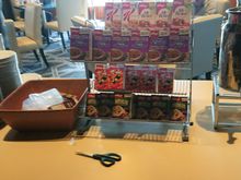 Breakfast in the Clublounge: cereals.