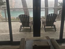 View straight out from room