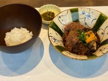 Nagano rice with mushroom , tofu and more refined beef