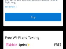 Gogo wifi on AA