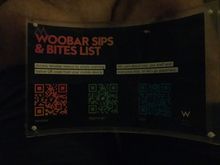 WooBar menus by QR code