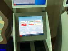 Even here autmatons have striked with self service checkin machines