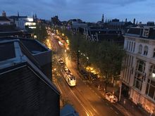 Looking straight down from the terrace