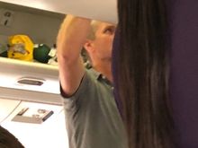 Delta One overhead bin for 1A on 767-300ER