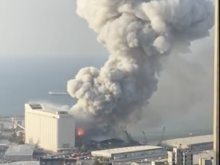 First Explosion  causing the silos containing wheat to explode also 