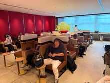 One of two seating areas.