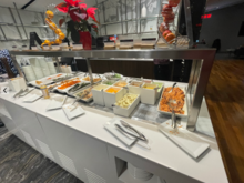 The cold buffet offerings