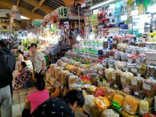 In the middle of Ben Thanh market 