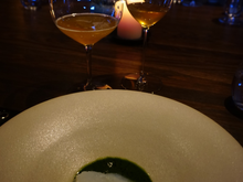 Apple juice w/ lovage
Blue mussel w/ bacalao